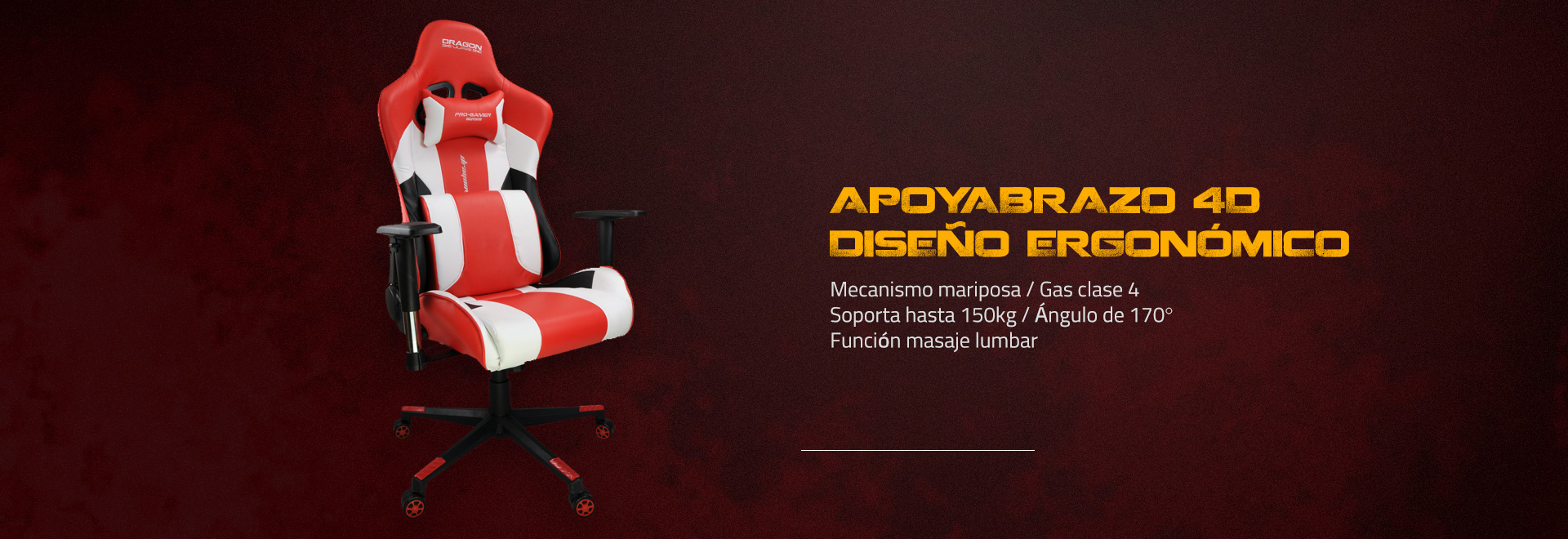 Silla Gaming Red/White GC-007 - Flyer: 1